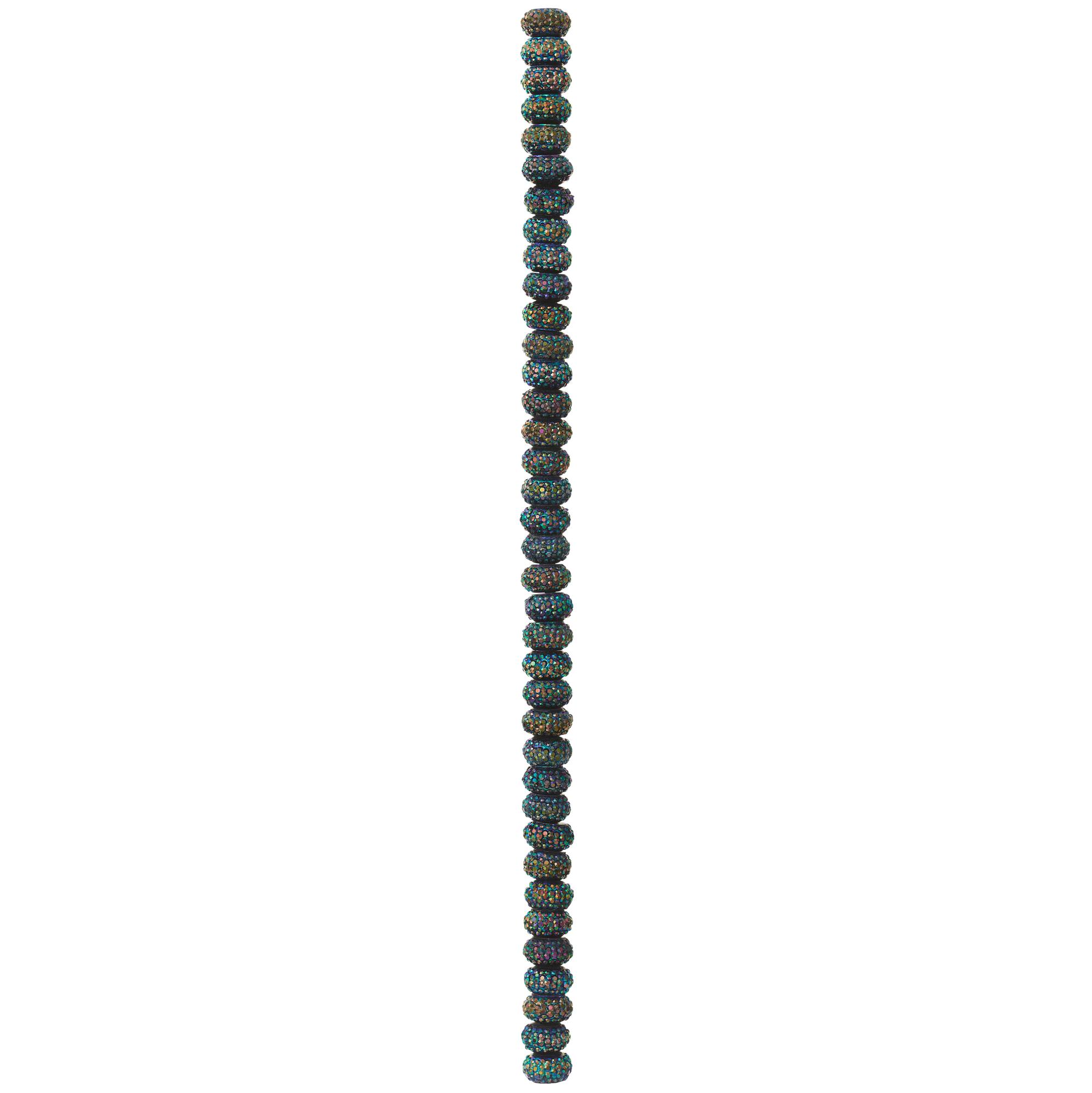 Purple Resin Rondelle Beads, 8mm by Bead Landing™